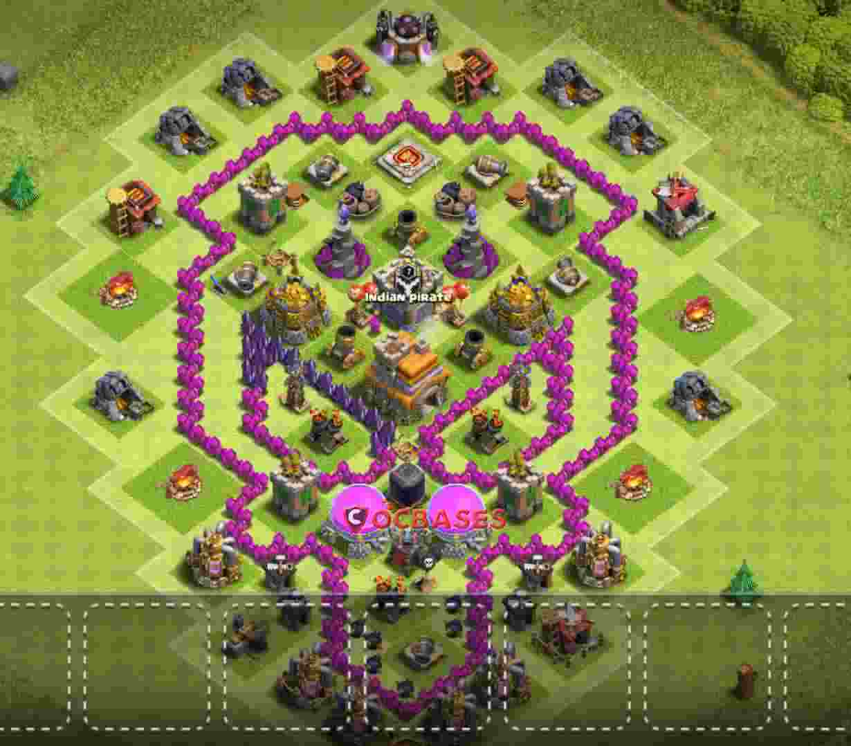 Town Hall 7 Base – Layout id: etfcy base layout