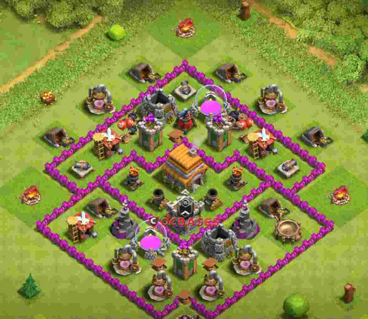 Town Hall 6 Base – Layout id: zjygi base layout