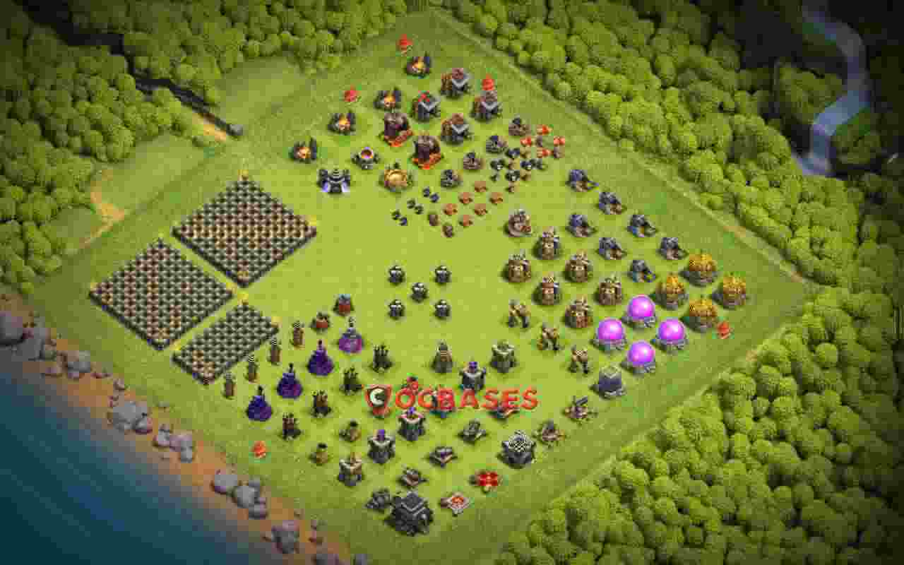 Town Hall 9 Base – Layout id: zocei base layout
