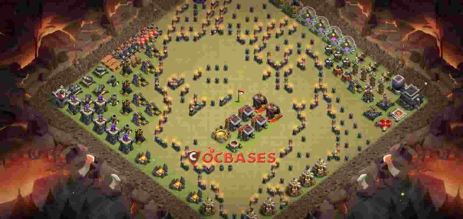 Town Hall 9 Base – Layout id: runyh base layout
