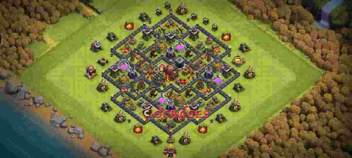 Town Hall 10 Base – Layout id: p5x7b base layout