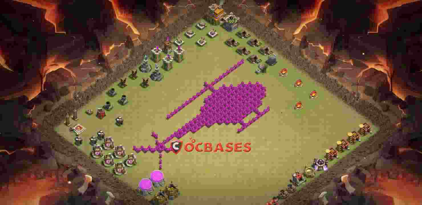 Town Hall 7 Base – Layout id: zv6xl base layout