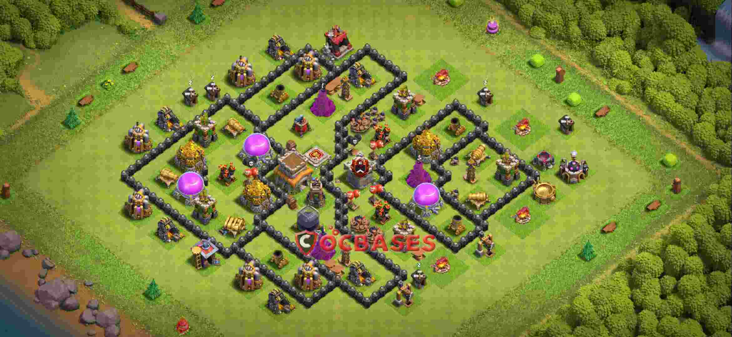 Town Hall 8 Base – Layout id: 2oe5i base layout