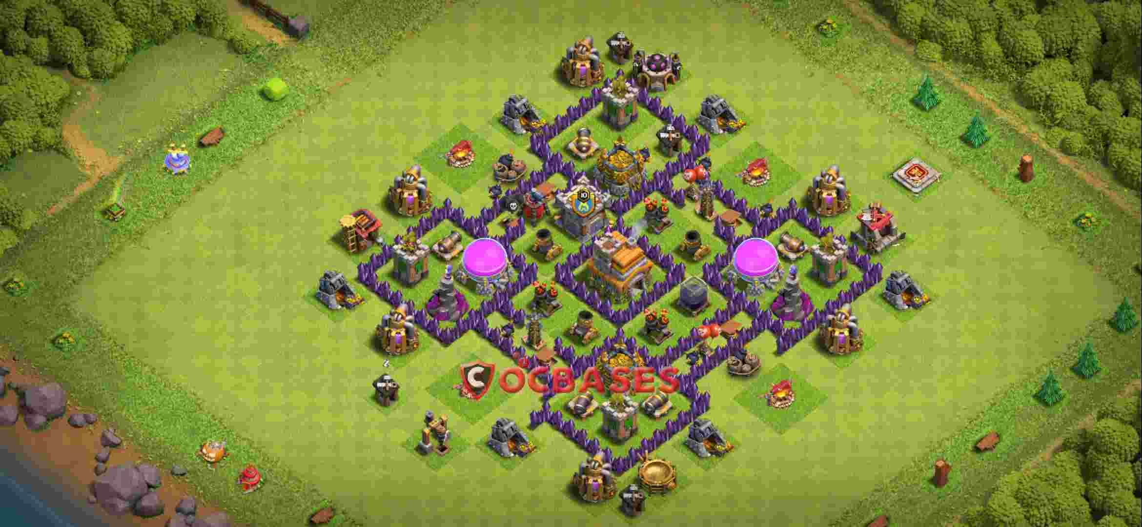 Town Hall 7 Base – Layout id: tmq47 base layout