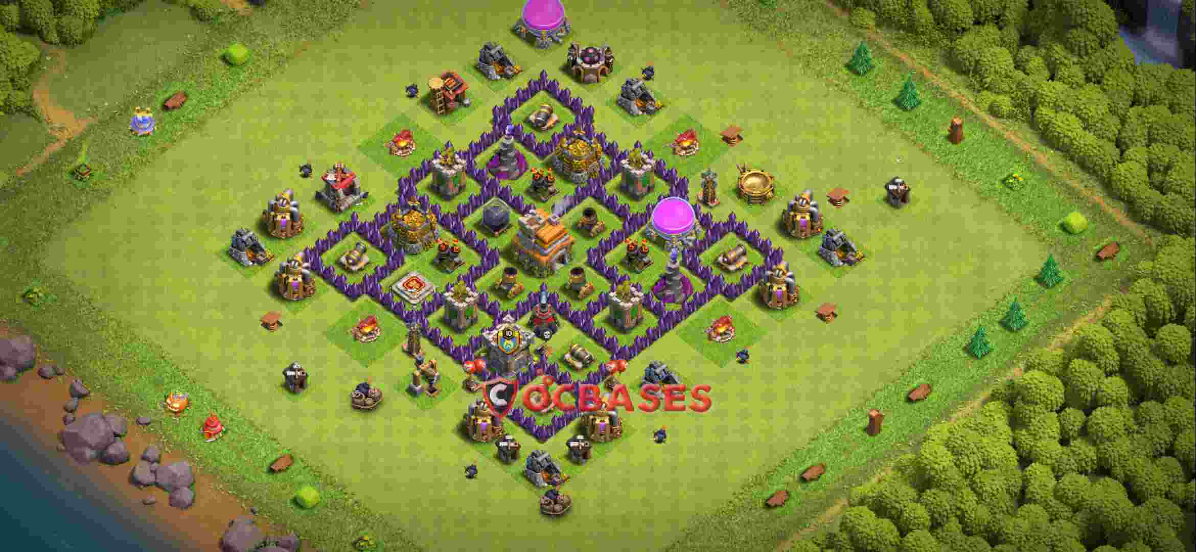 Town Hall 7 Base – Layout id: f2ti7 base layout