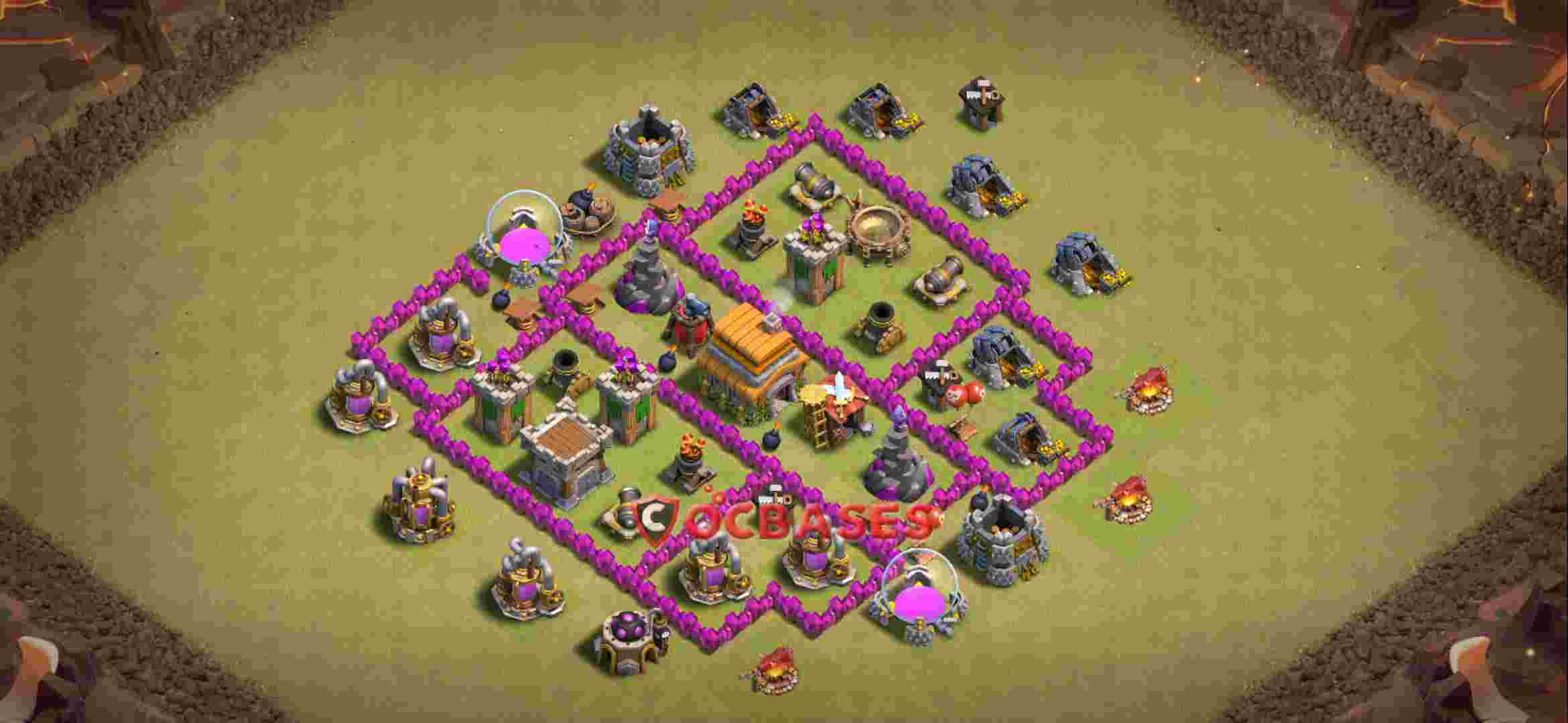 Town Hall 6 Base – Layout id: s7ghs base layout