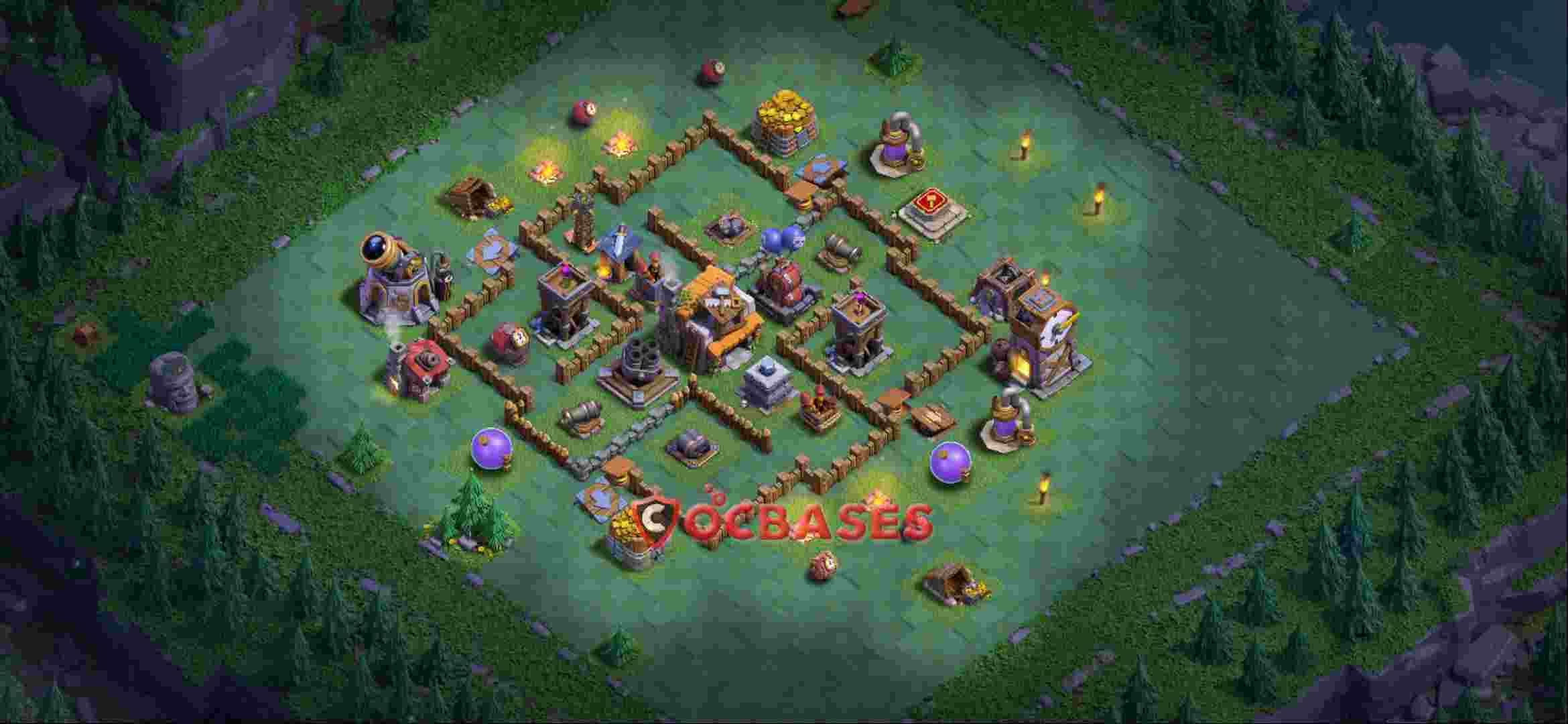 Builder Hall 5 Base -trophy – Layout id: x5wgm base layout