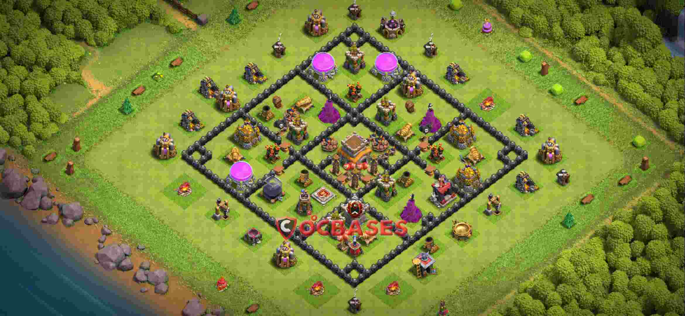 Town Hall 8 Base – Layout id: 2ykml base layout