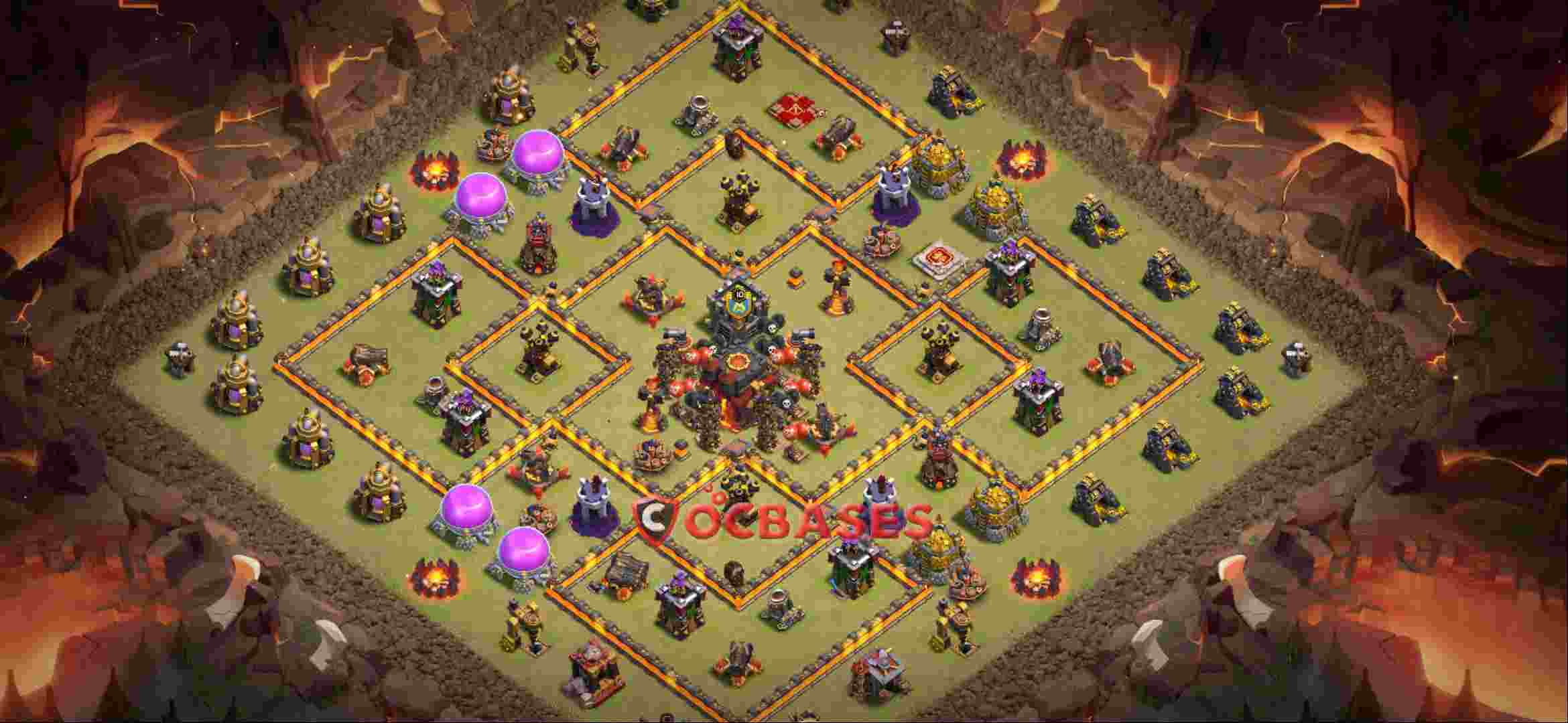 Town Hall 10 Base – Layout id: a0b6s base layout