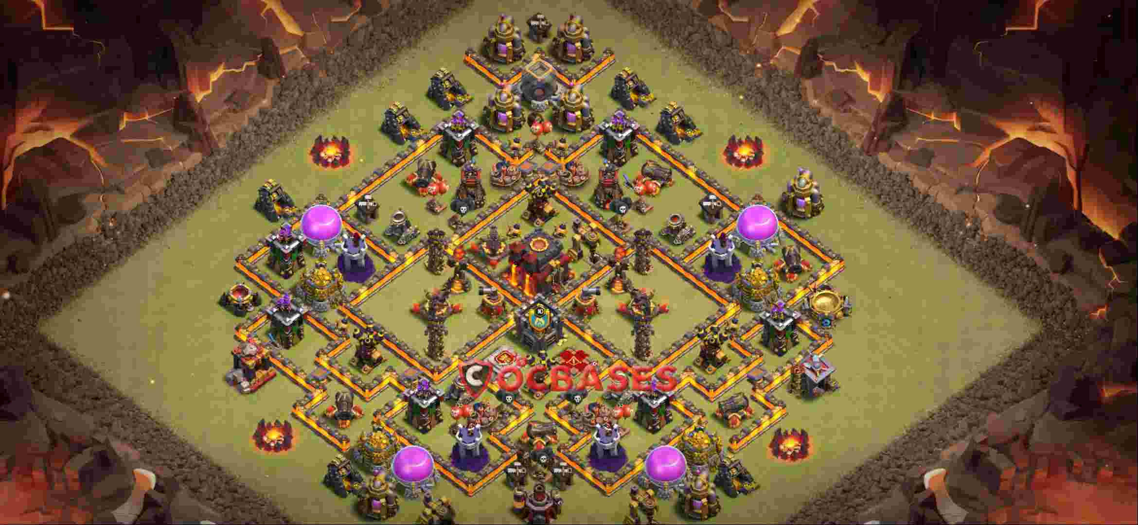 Town Hall 10 Base – Layout id: 095wd base layout