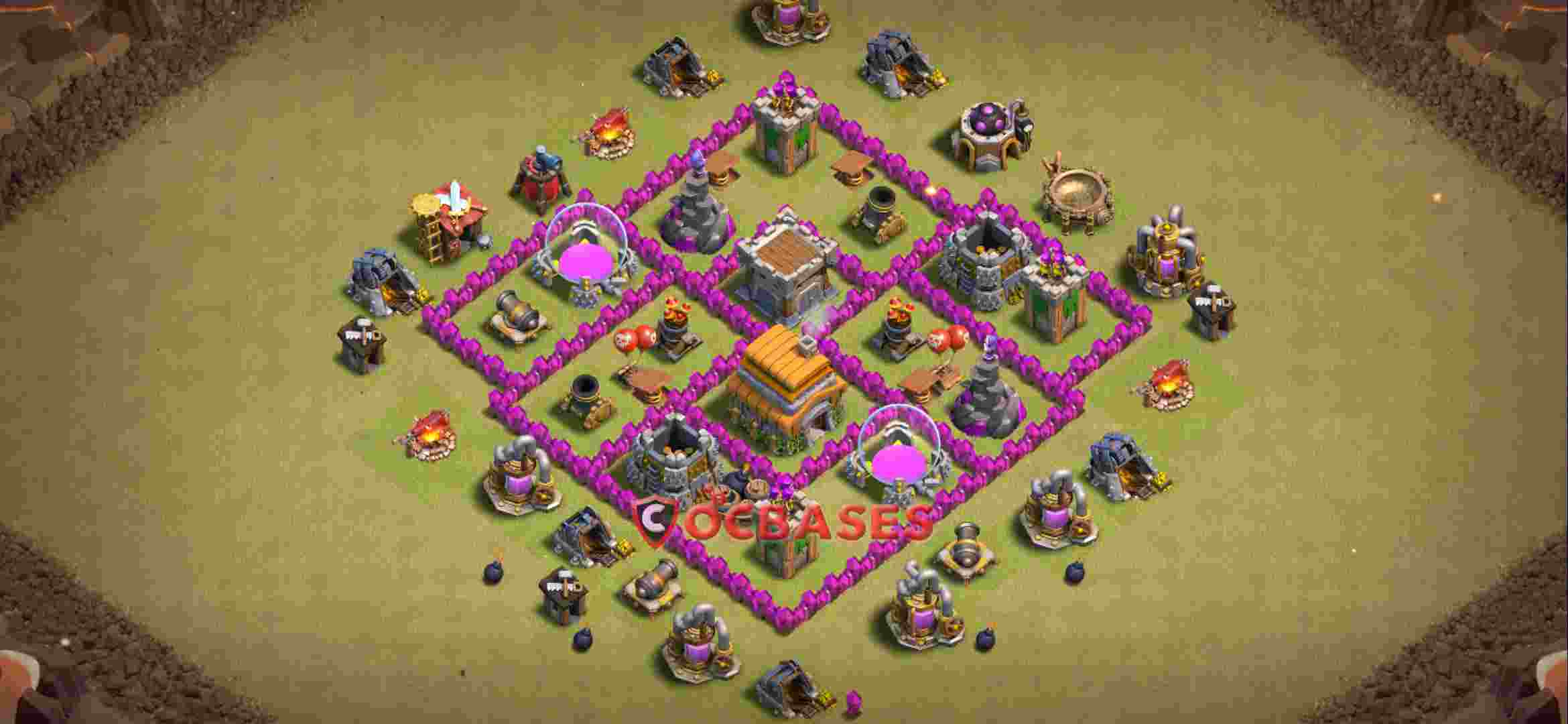 Town Hall 6 Base – Layout id: b42jv base layout