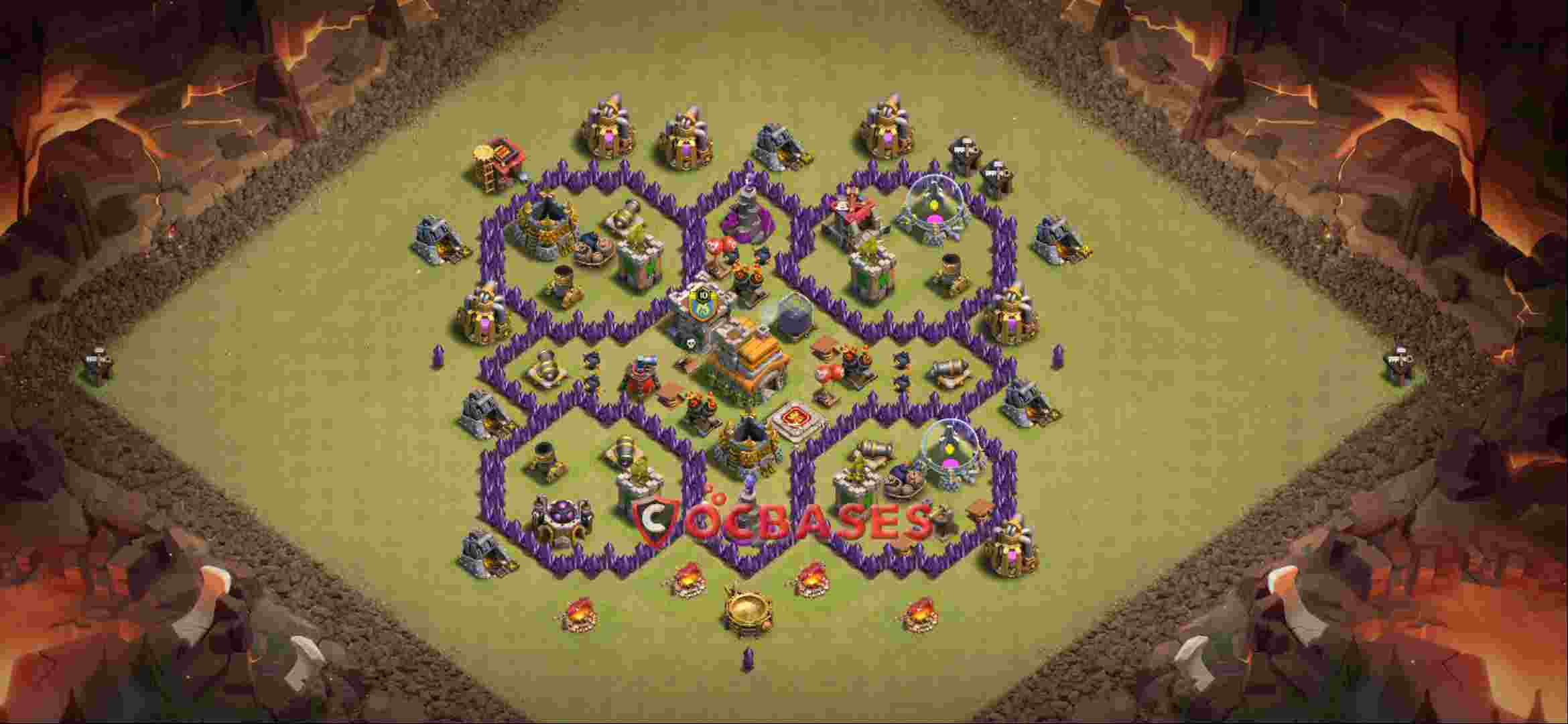 Town Hall 7 Base – Layout id: 0a1k5 base layout
