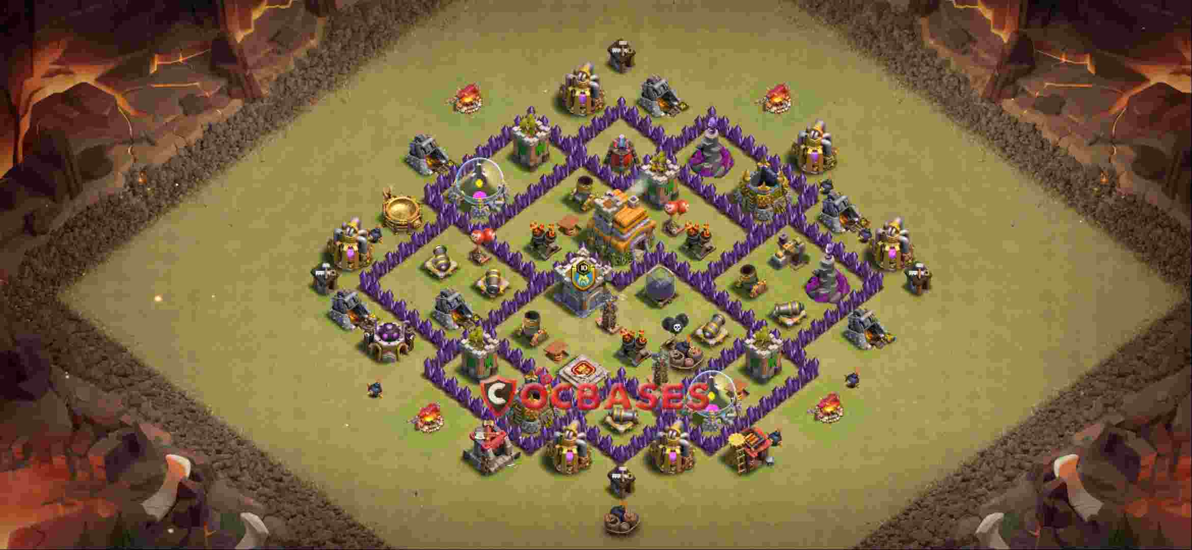 Town Hall 7 Base -war – Layout id: 7sxbh base layout