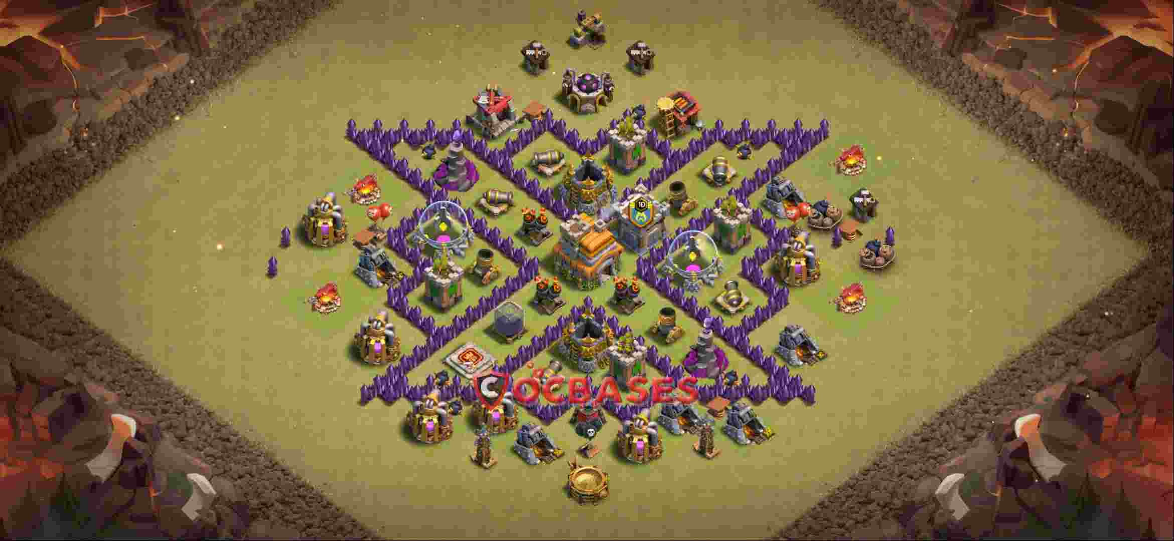 Town Hall 7 Base -war – Layout id: 26pg7 base layout