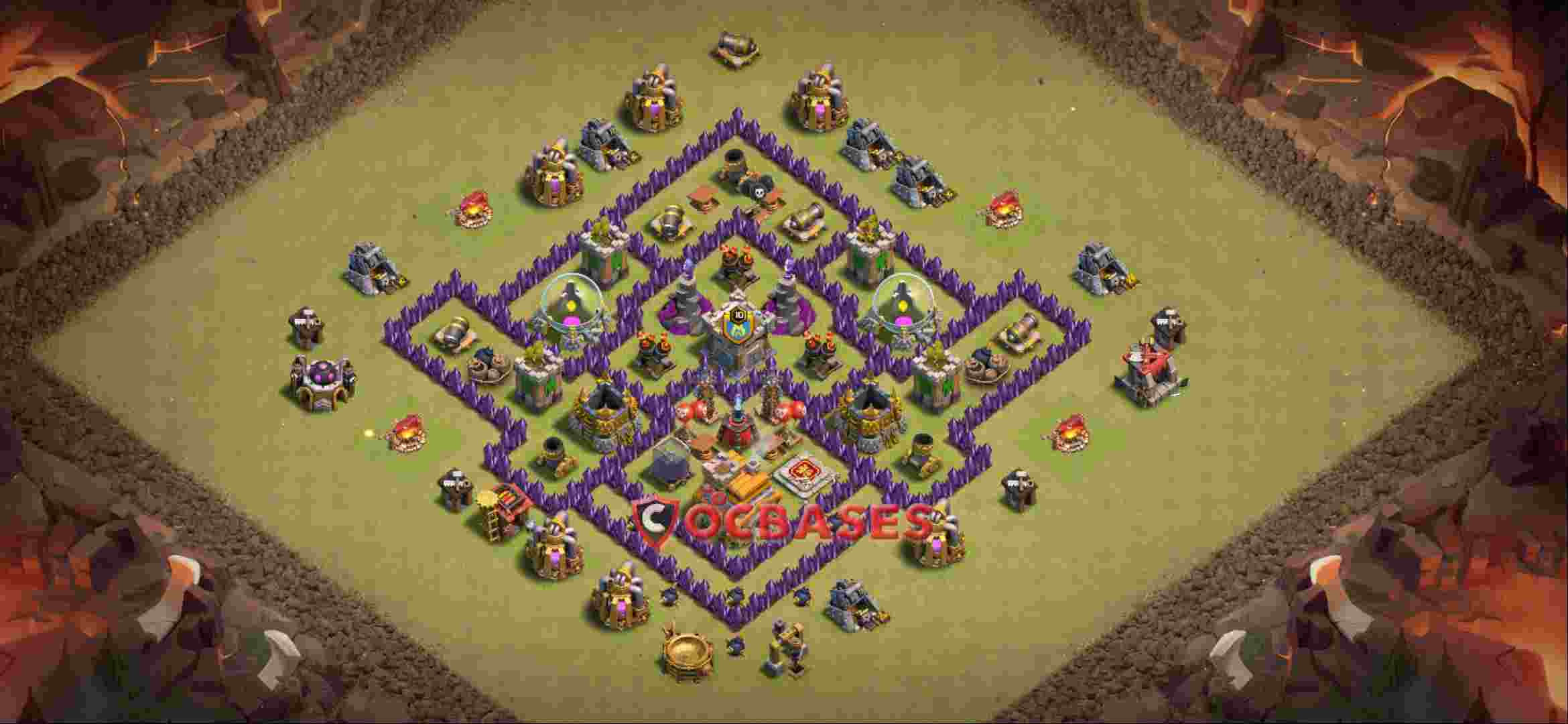 Town Hall 7 Base -war – Layout id: fci6r base layout