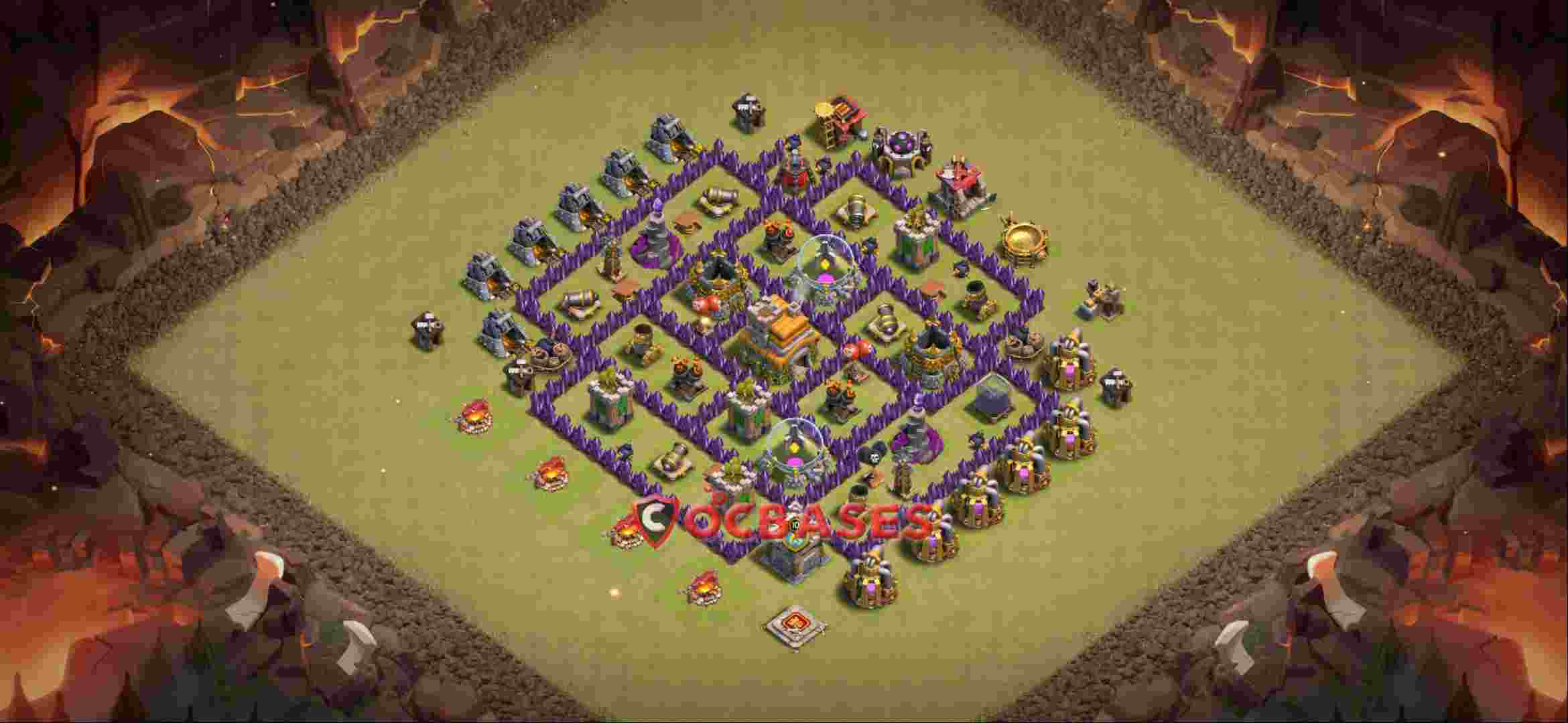 Town Hall 7 Base -war – Layout id: gta3w base layout