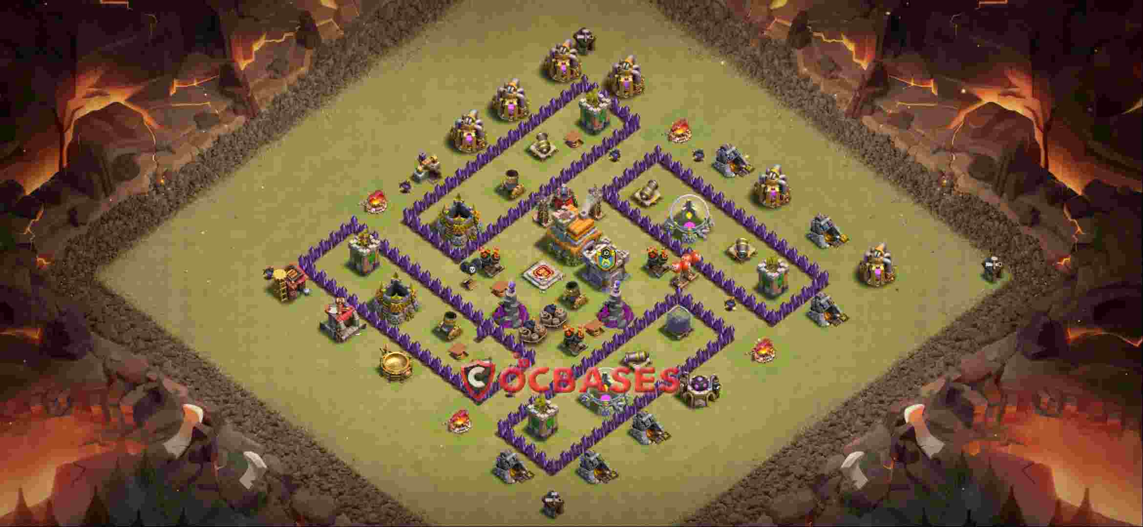 Town Hall 7 Base -war – Layout id: 3nbr7 base layout