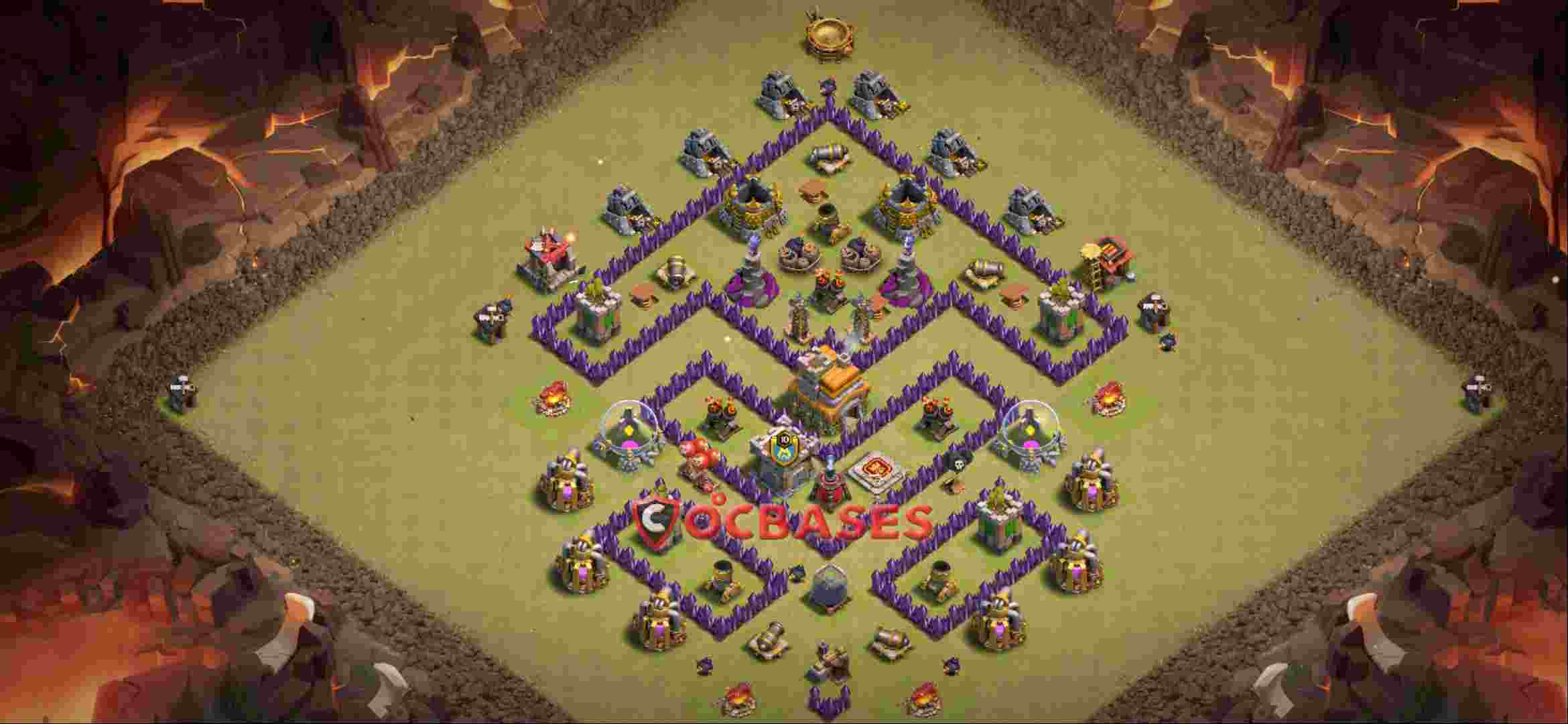 Town Hall 7 Base -war – Layout id: 80i5o base layout