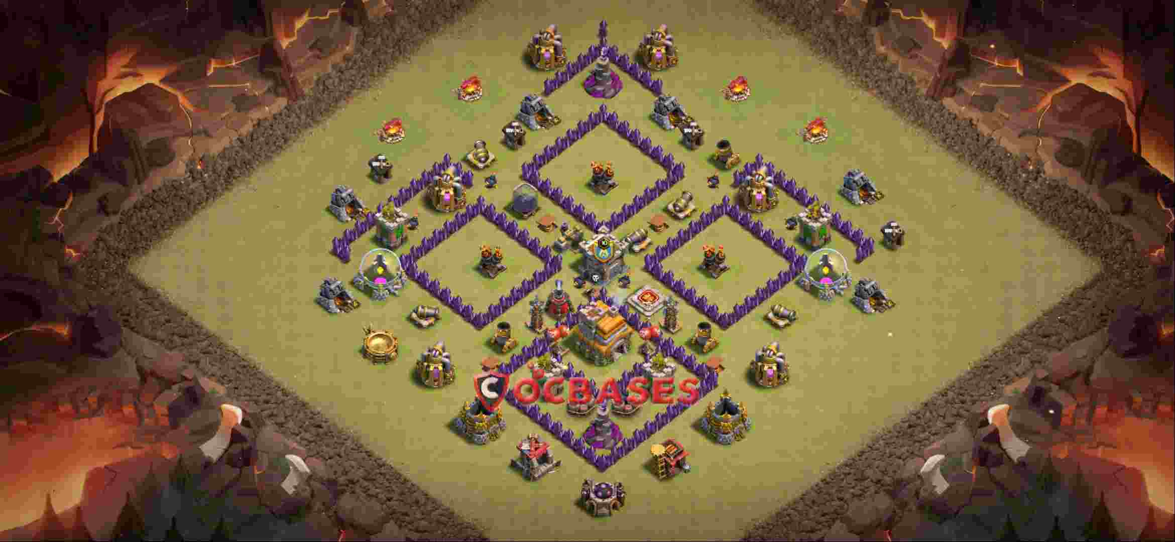 Town Hall 7 Base -war – Layout id: swho2 base layout