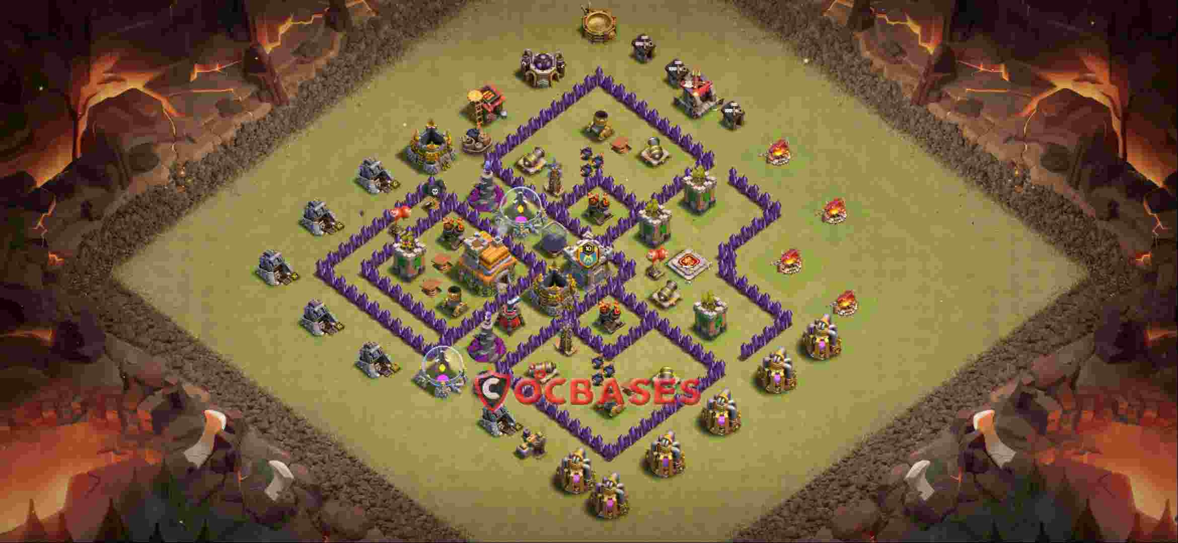 Town Hall 7 Base -war – Layout id: ycee0 base layout