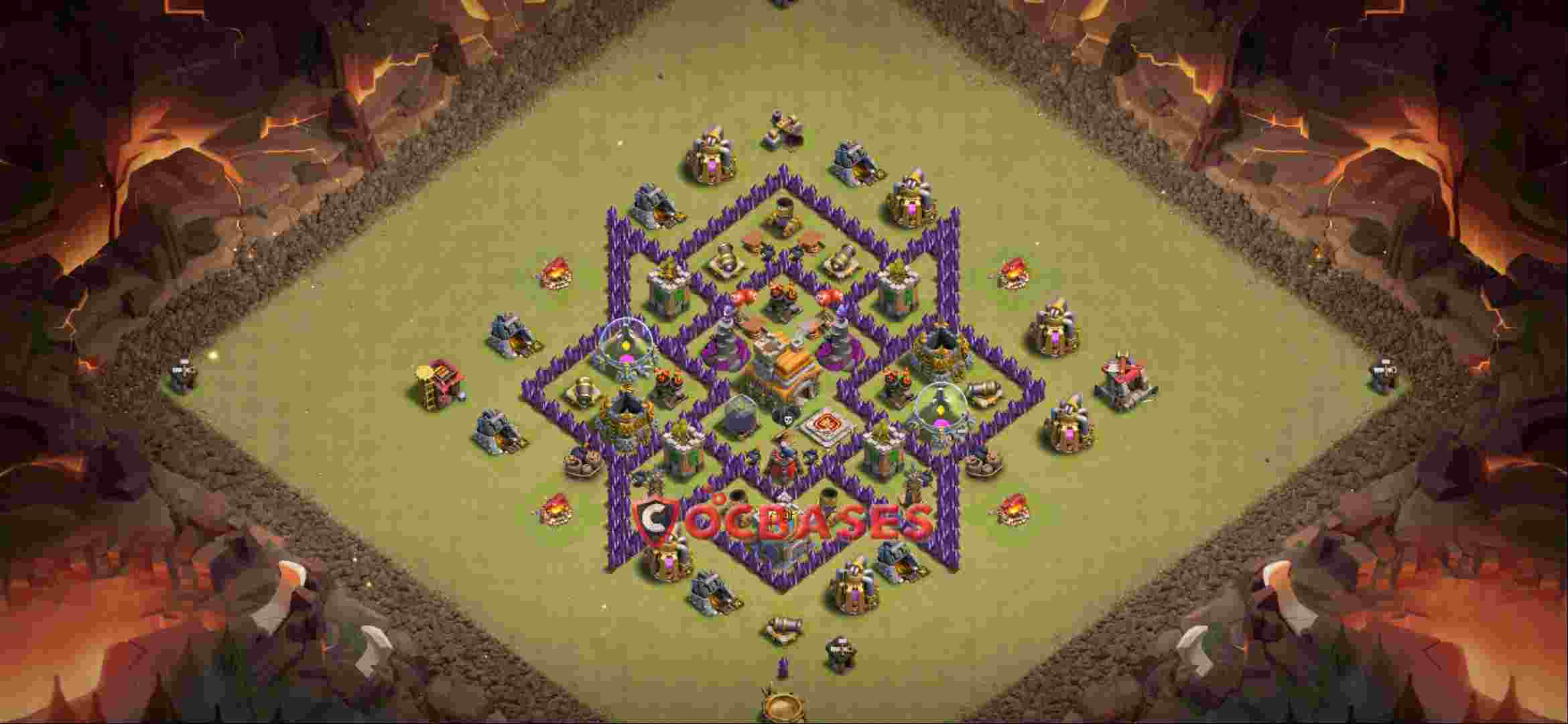 Town Hall 7 Base -war – Layout id: jmsaa base layout