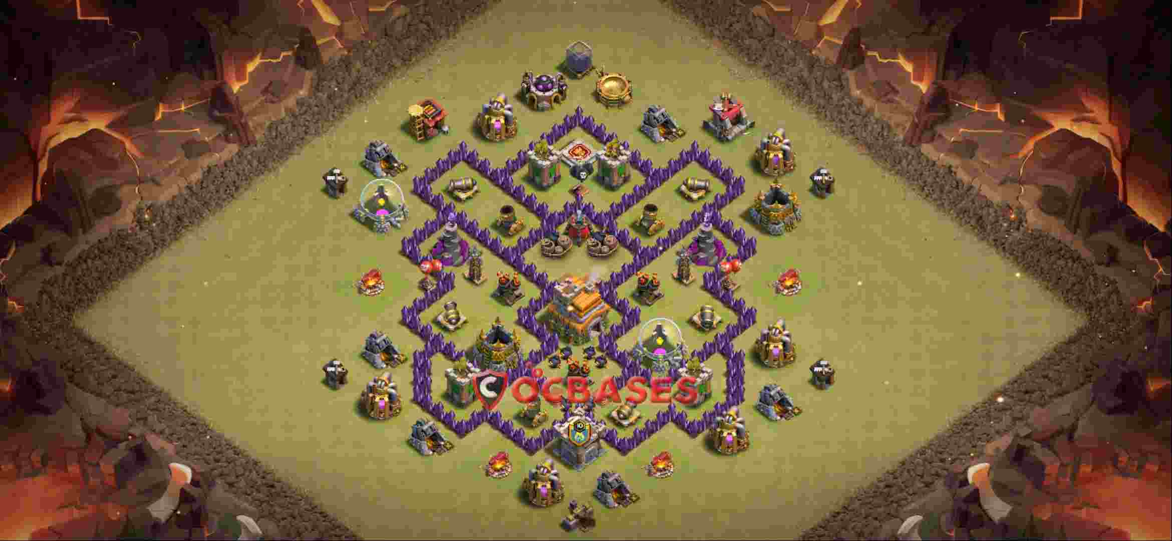 Town Hall 7 Base -war – Layout id: nlf4t base layout