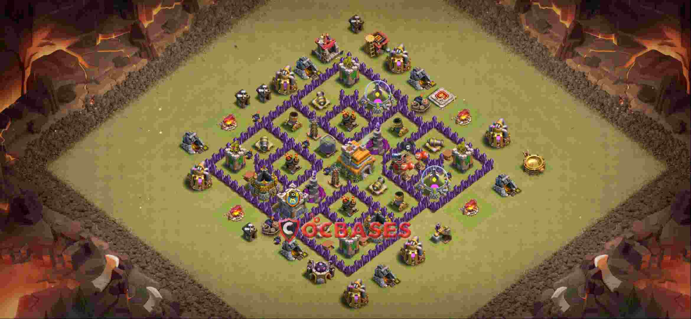 Town Hall 7 Base -war – Layout id: 22z2n base layout