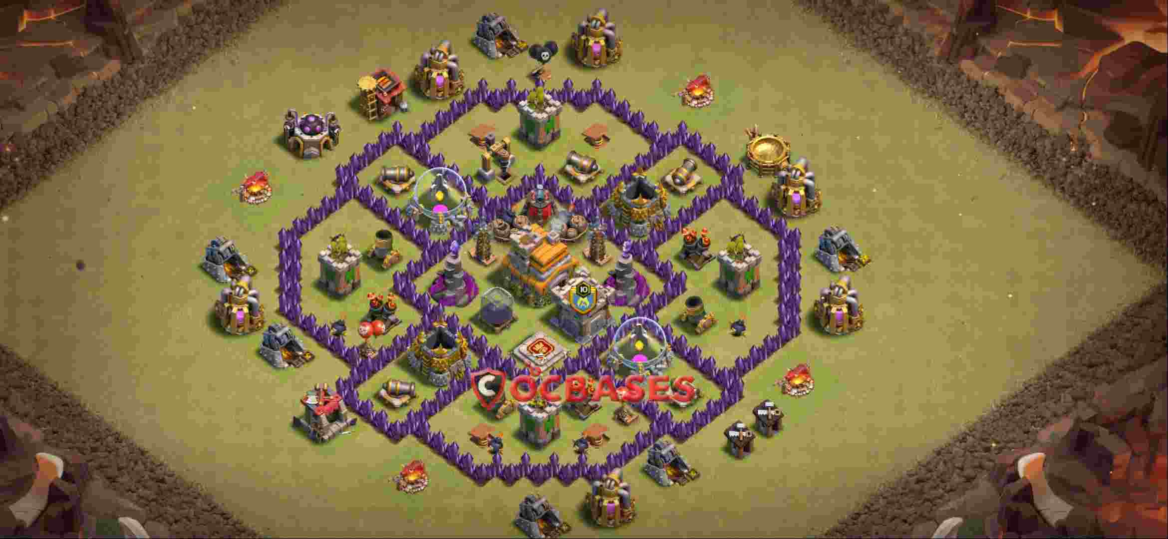 Town Hall 7 Base -war – Layout id: p05lc base layout