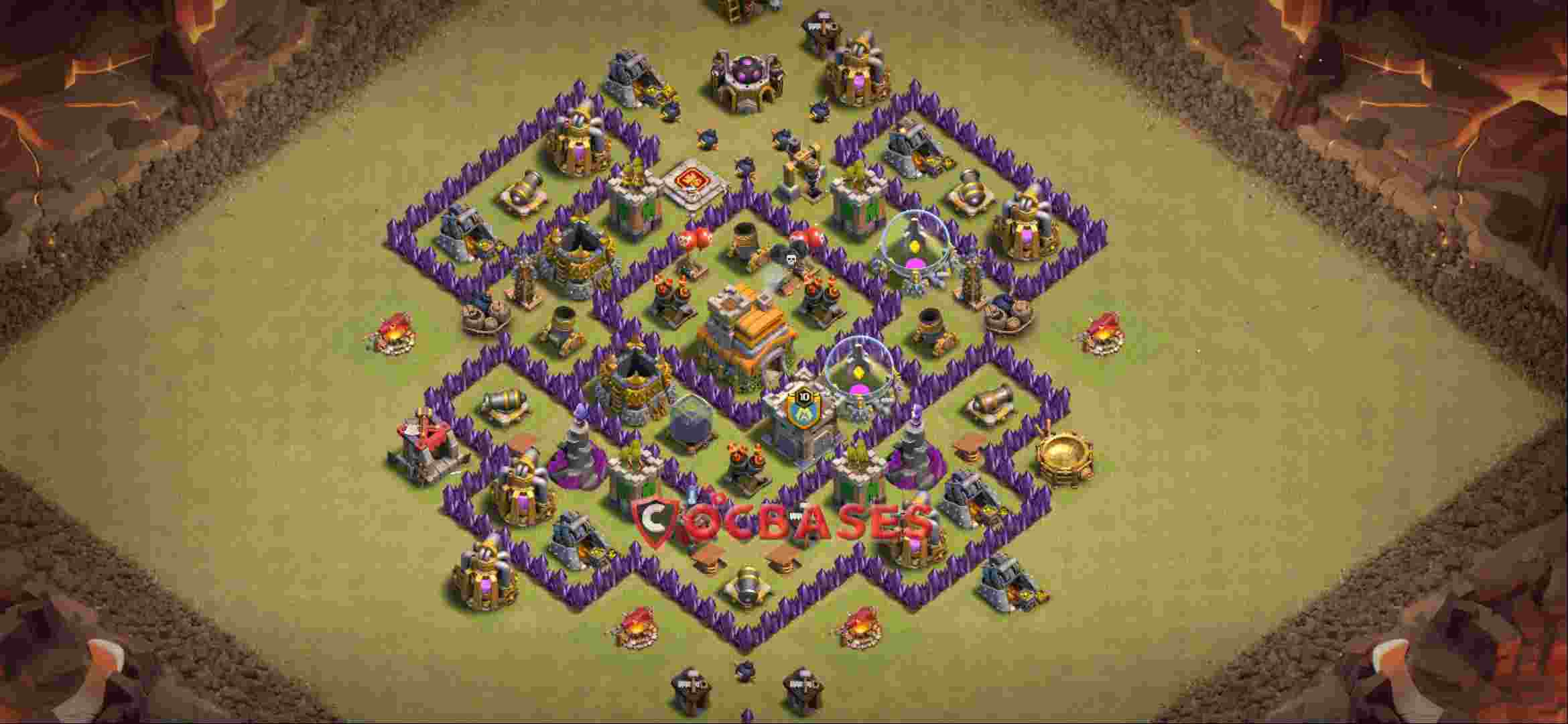 Town Hall 7 Base -war – Layout id: difxi base layout