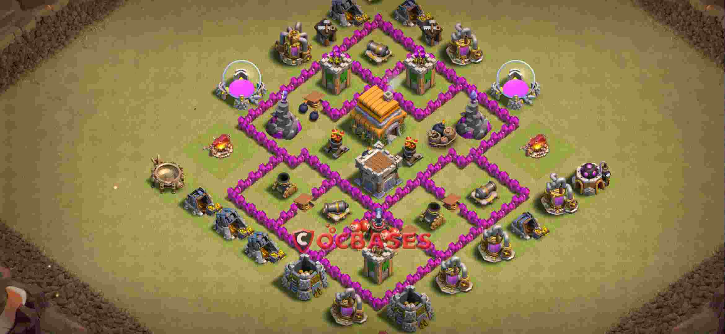 Town Hall 6 Base – Layout id: dmifr base layout