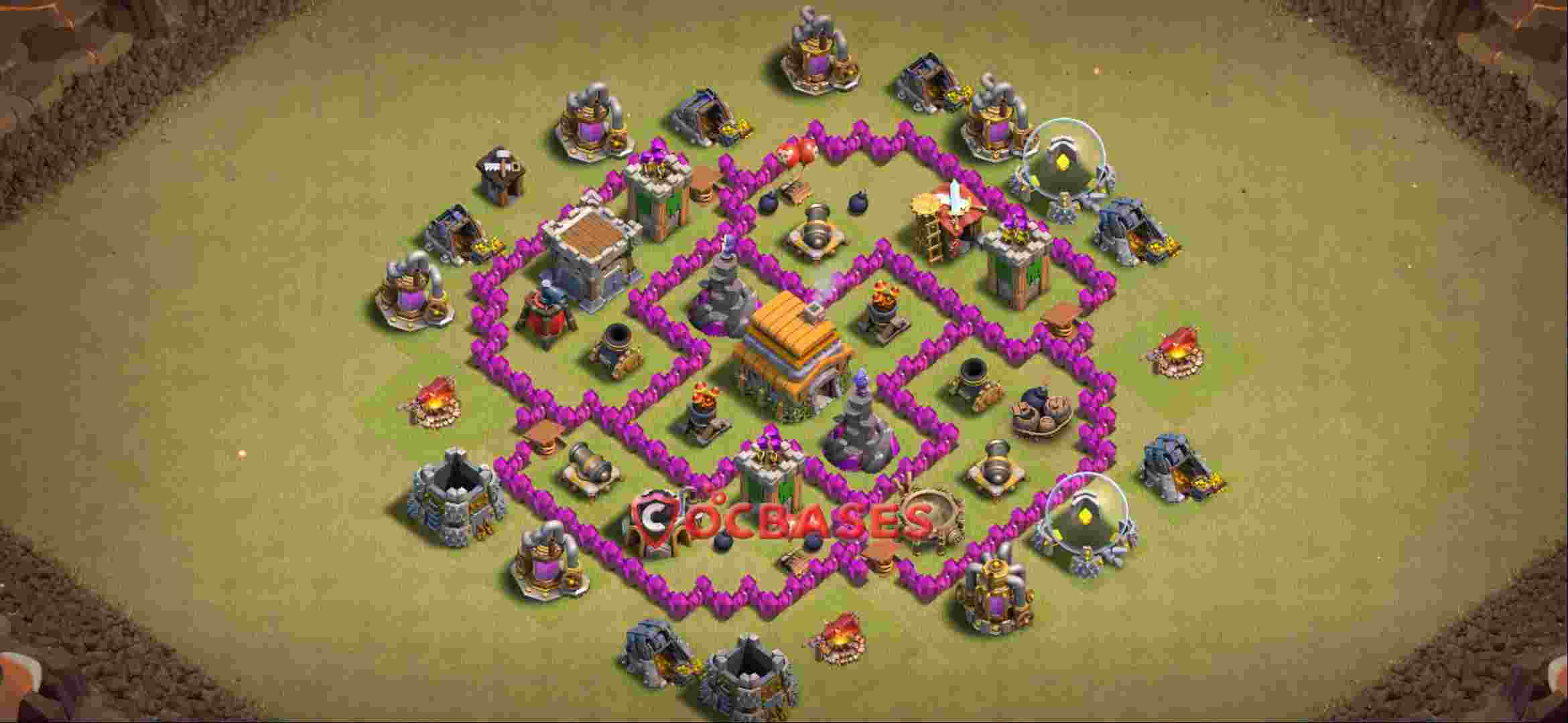 Town Hall 6 Base -war – Layout id: ommpm base layout