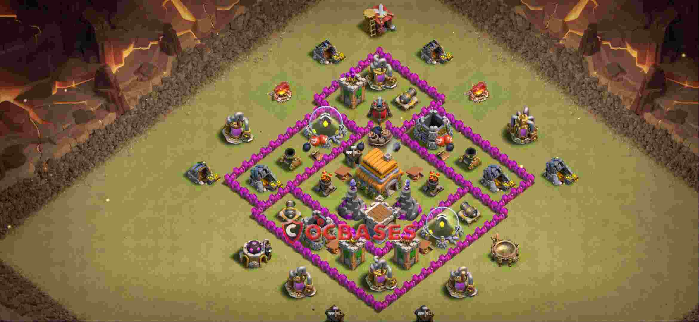 Town Hall 6 Base -war – Layout id: zgkjq base layout