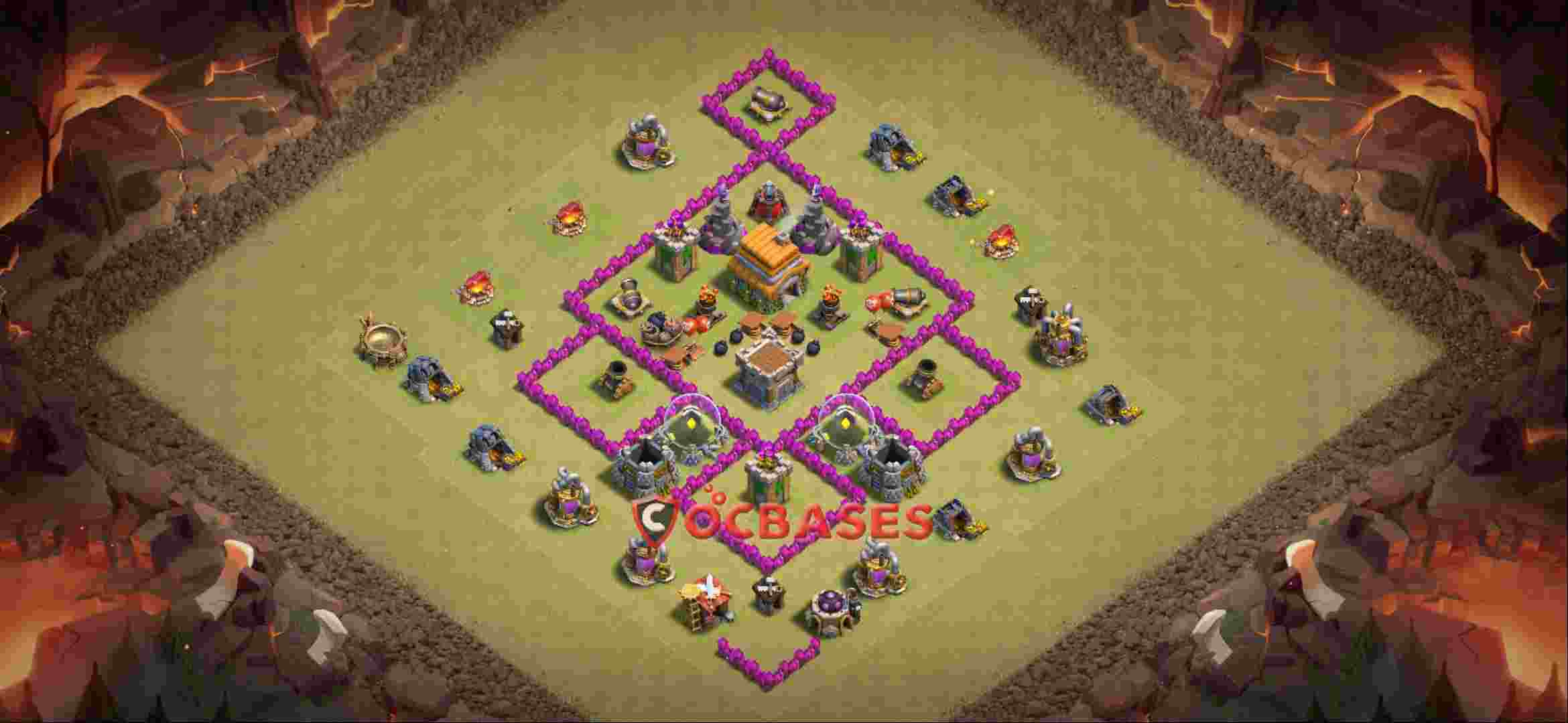 Town Hall 6 Base -war – Layout id: xd7gc base layout