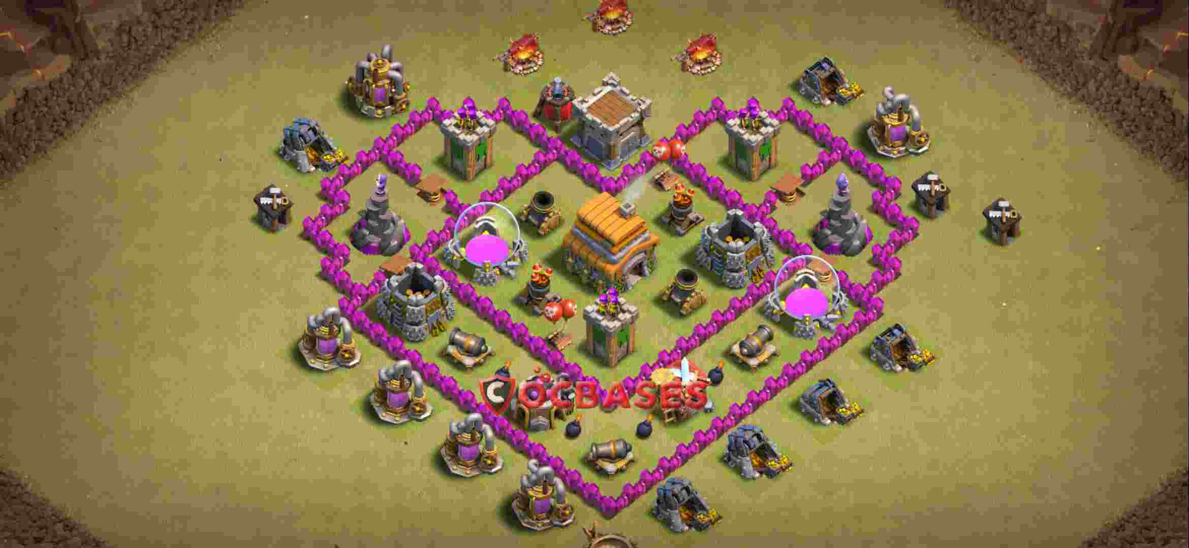 Town Hall 6 Base – Layout id: 5ifvv base layout