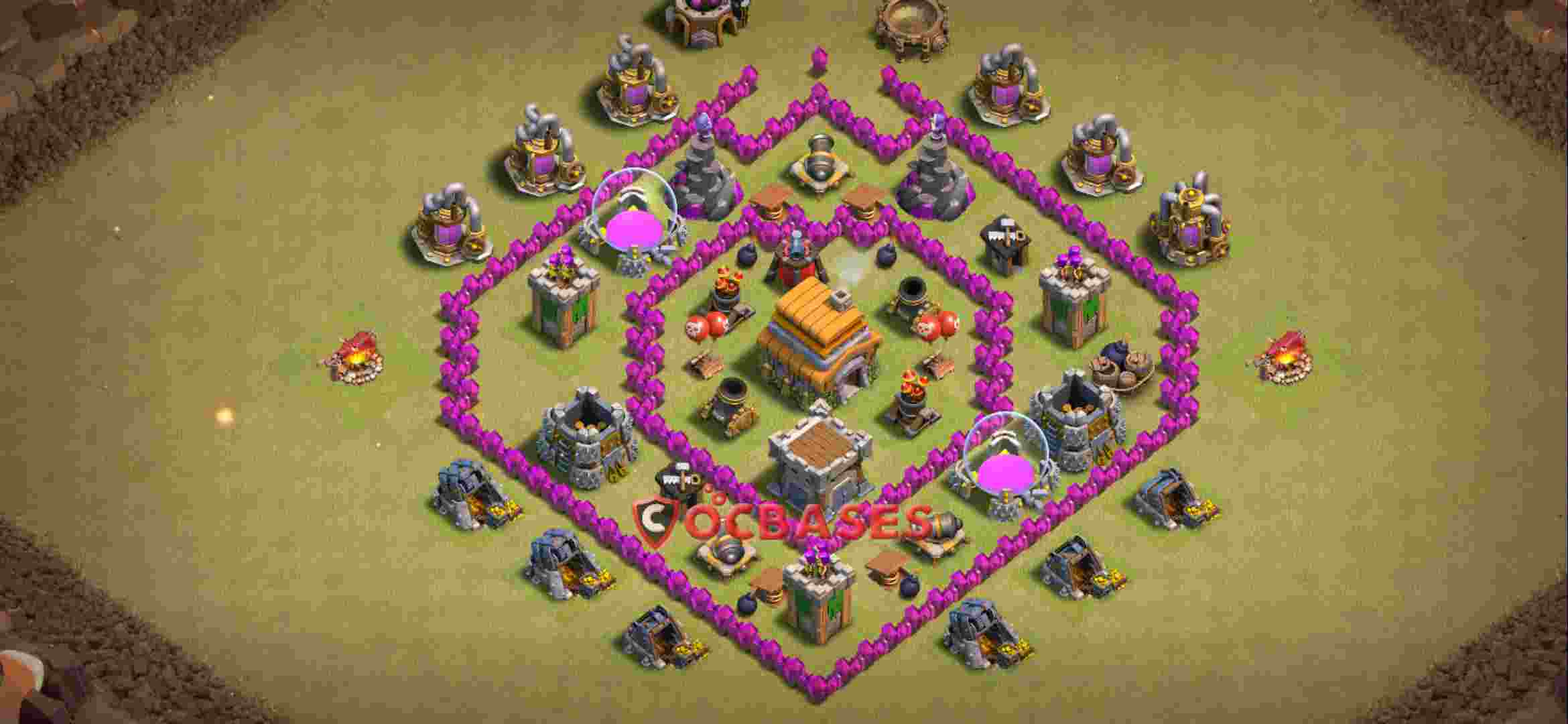Town Hall 6 Base – Layout id: c8zut base layout