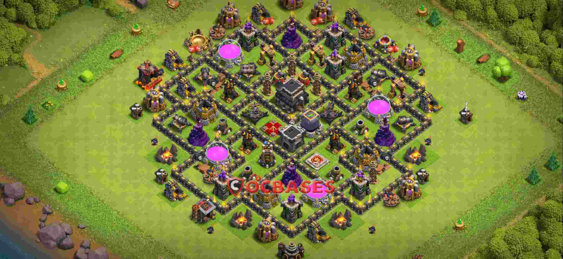 Town Hall 9 Base -farming – Layout id: sbpso base layout