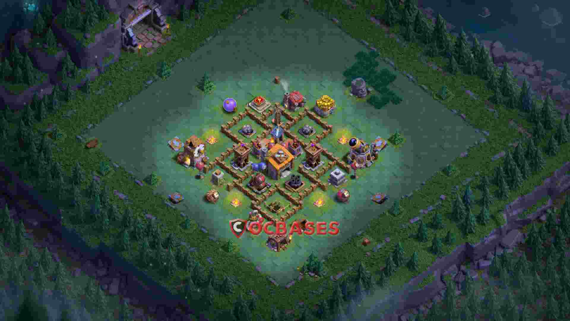 Builder Hall 6 Base -trophy – Layout id: u843n base layout, image 1