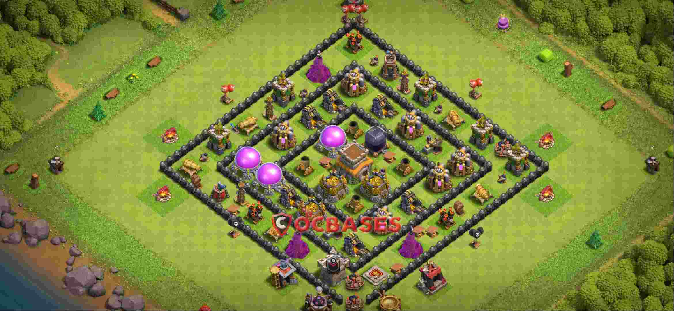 Town Hall 8 Base -farming – Layout id: wktga base layout