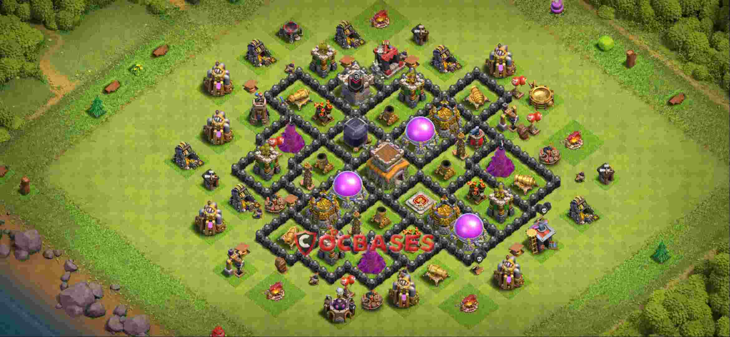 Town Hall 8 Base -farming – Layout id: q9gla base layout