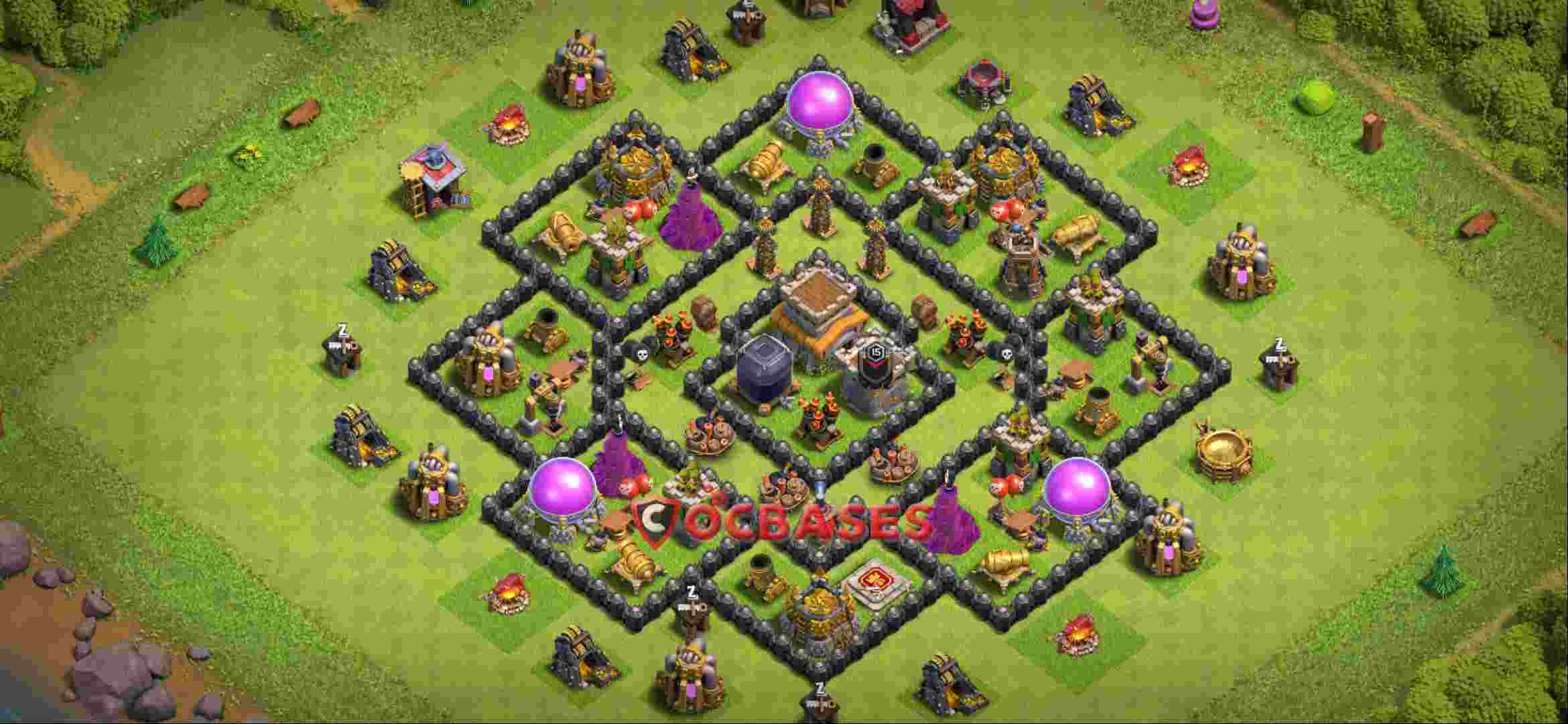Town Hall 8 Base -farming – Layout id: bmrae base layout