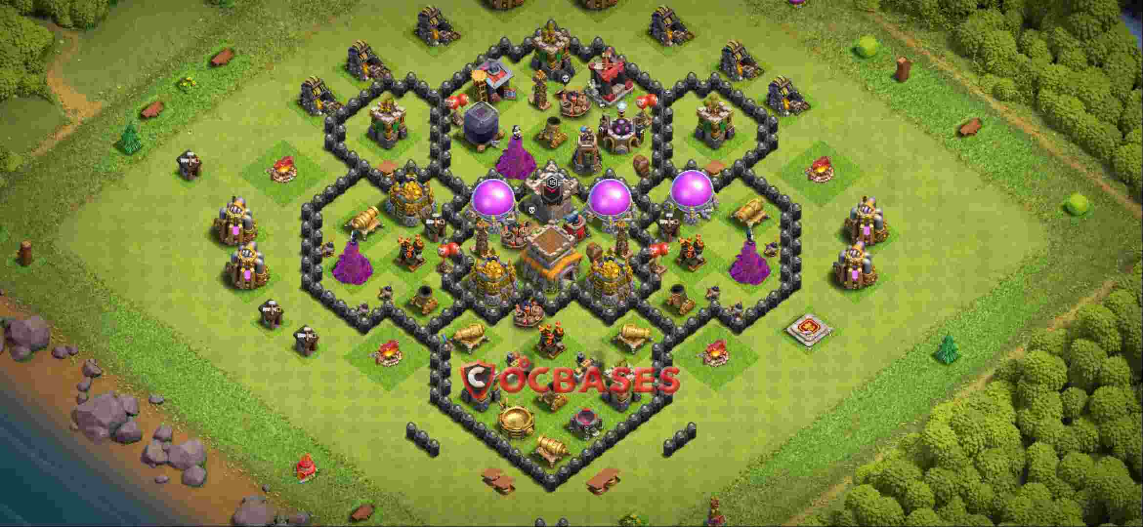 Town Hall 8 Base -farming – Layout id: uxle5 base layout