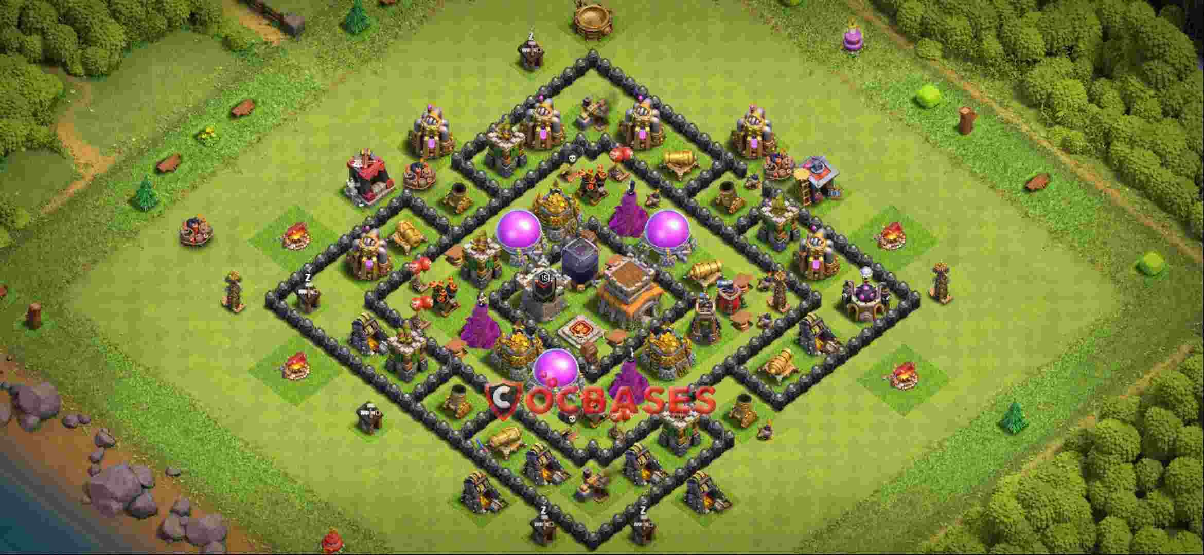 Town Hall 8 Base -farming – Layout id: tyvol base layout