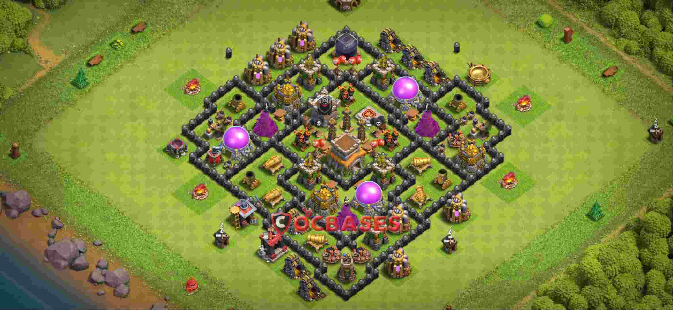 Town Hall 8 Base -farming – Layout id: 0z45f base layout