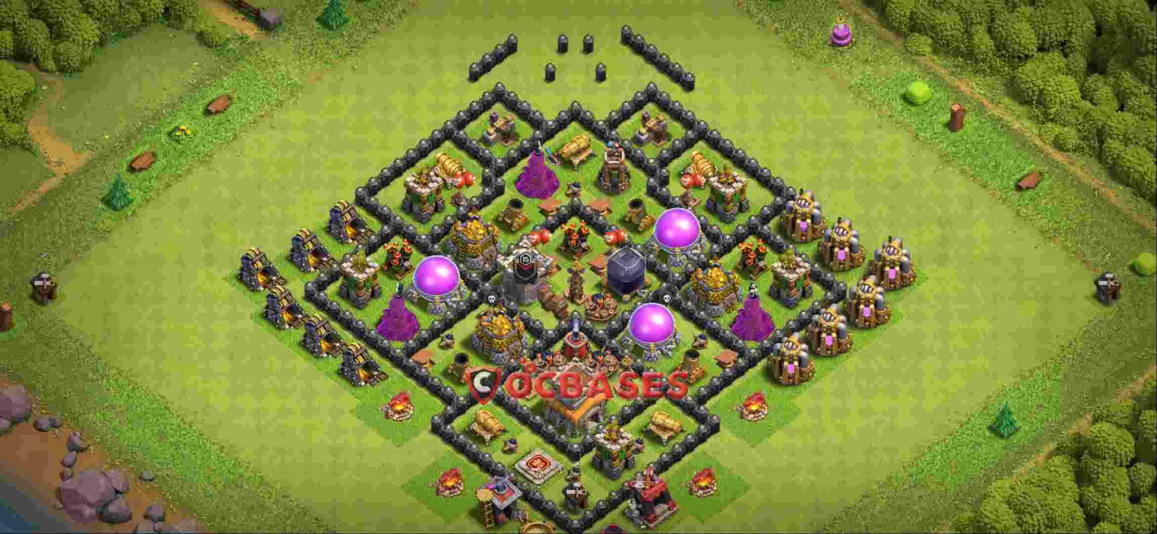 Town Hall 8 Base -farming – Layout id: nv78b base layout