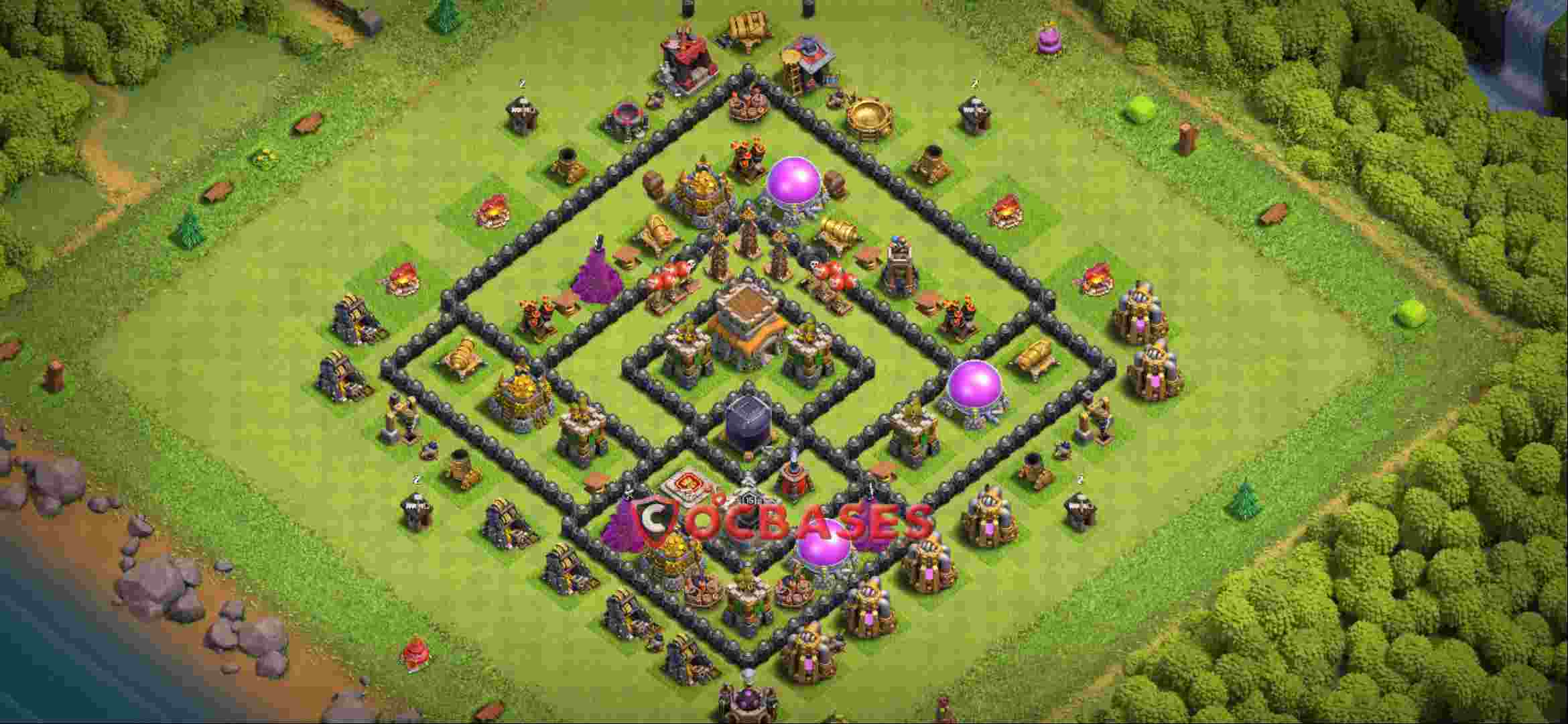 Town Hall 8 Base -farming – Layout id: h30ys base layout