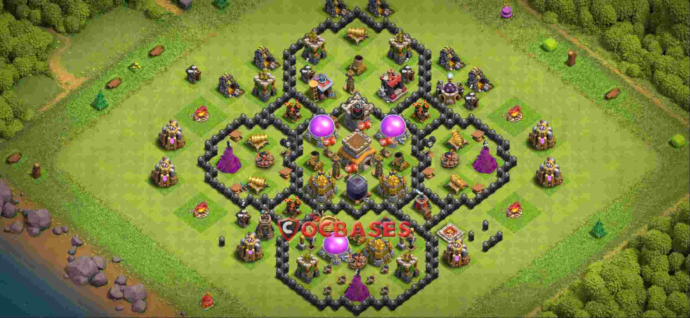 Town Hall 8 Base -farming – Layout id: dap04 base layout