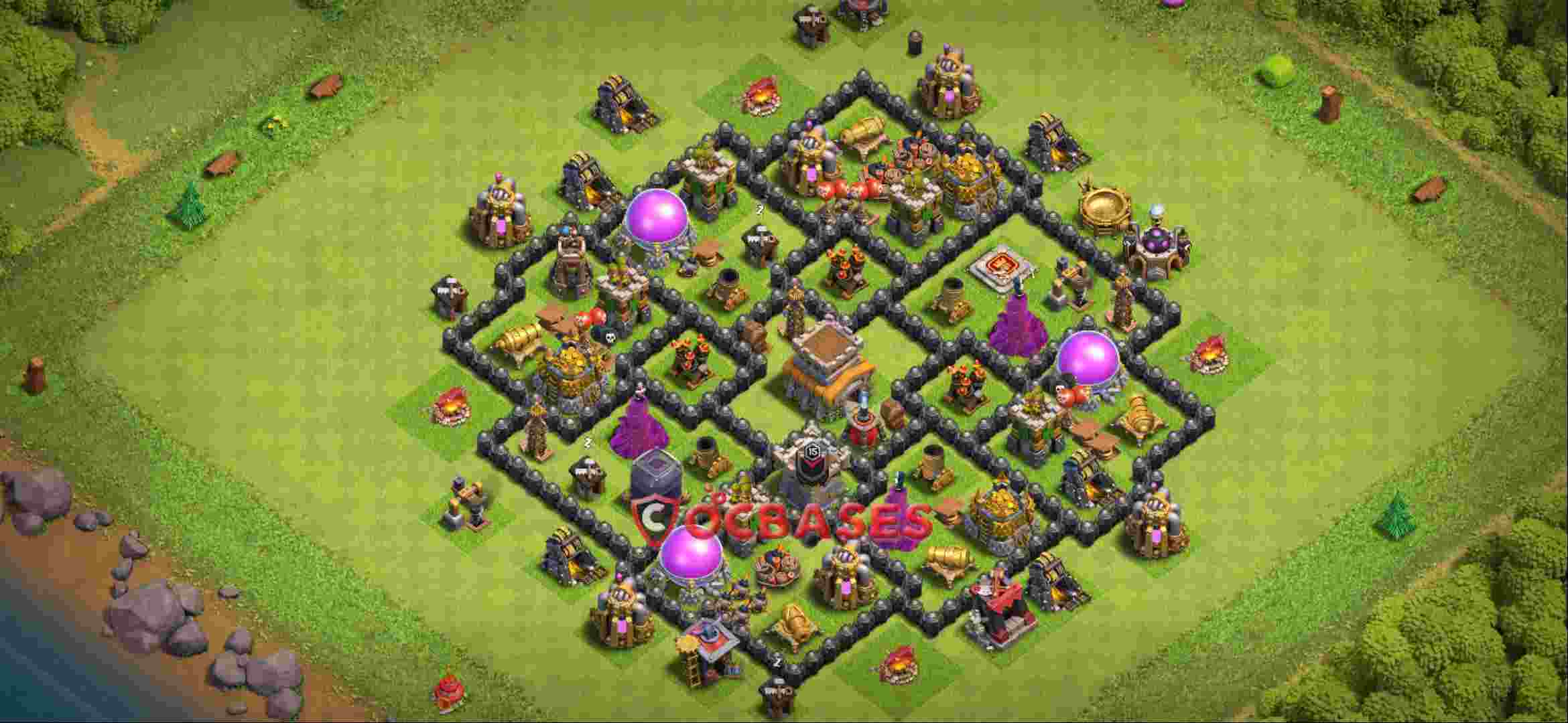 Town Hall 8 Base -farming – Layout id: 8t77c base layout