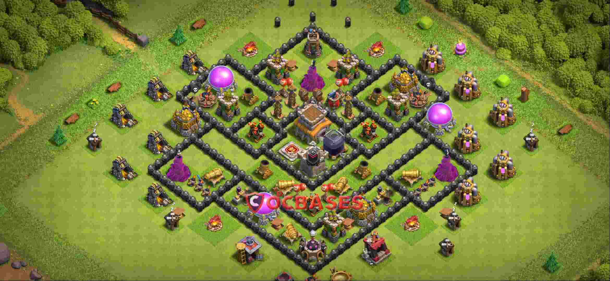 Town Hall 8 Base -farming – Layout id: mwh1w base layout