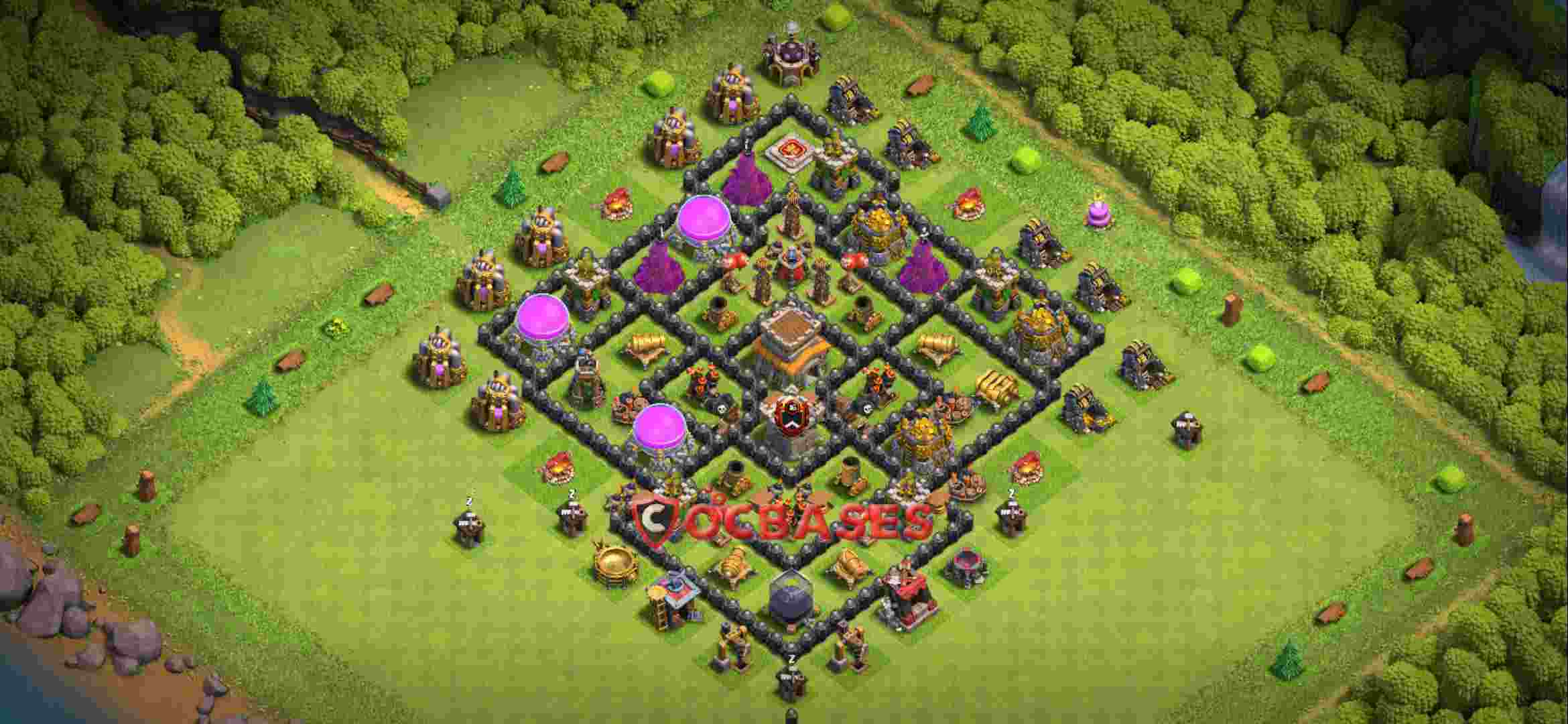 Town Hall 8 Base – Layout id: bagwp base layout
