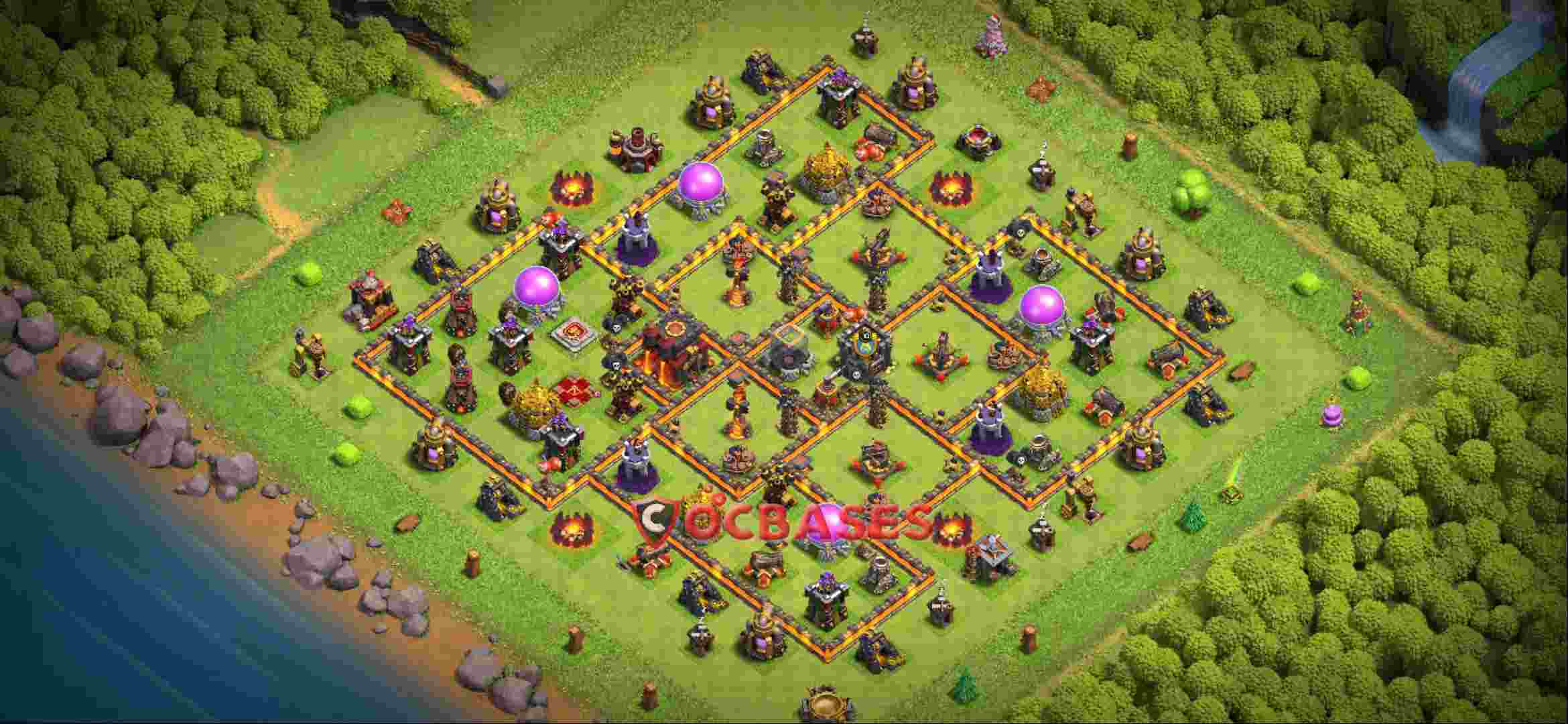 Town Hall 10 Base -farming – Layout id: e4br0 base layout
